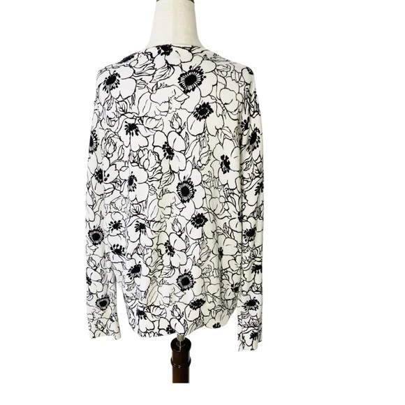 LANDS' END Floral Cardigan - Picture 5 of 8